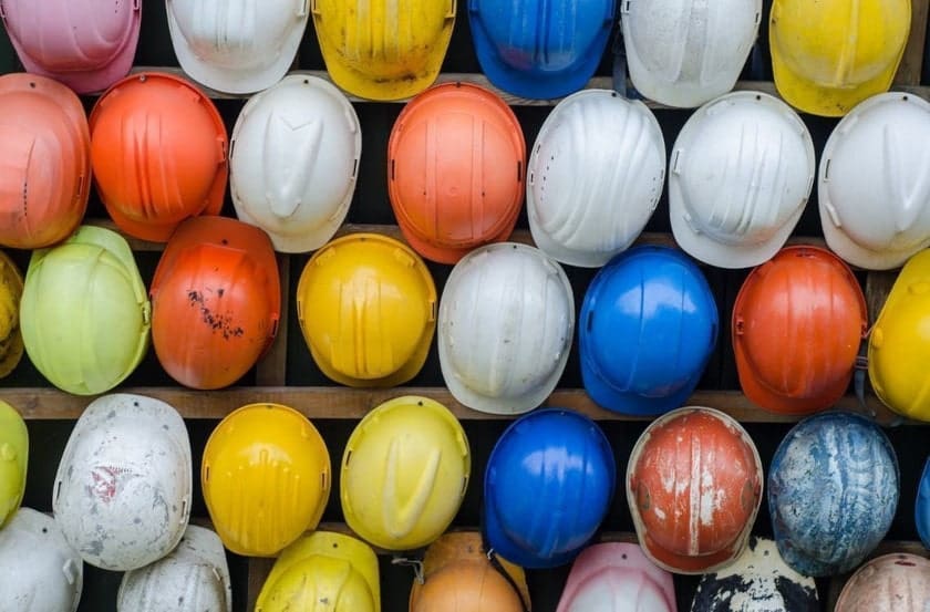 hanging hardhats