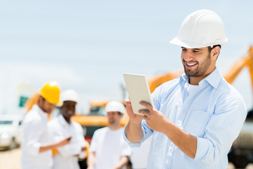 Engineer at Construction Site